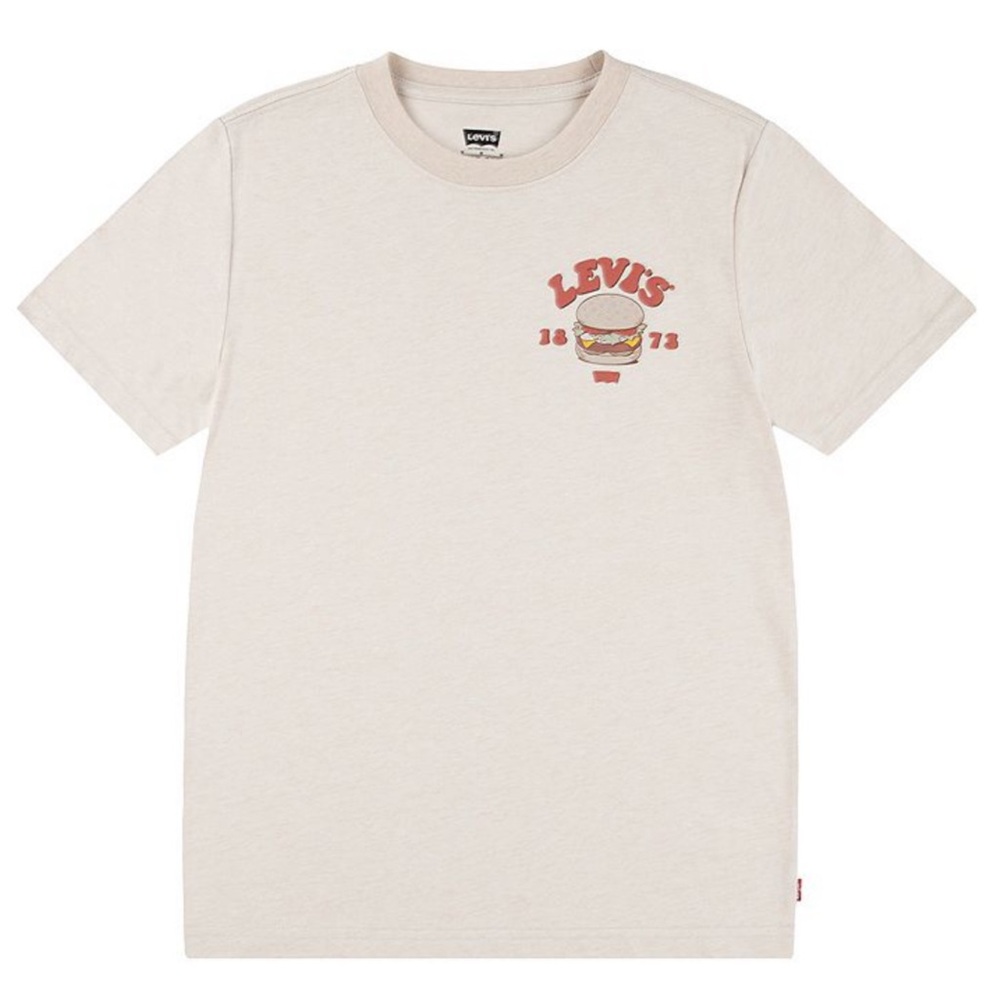 Levi’s Boys Hamburger Burger Logo Short Sleeve Tee Shirt - Picture 2 of 6